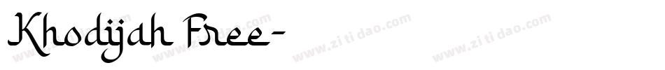 Khodijah Free字体转换